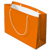 Veiligheid Oranje Stevige Kleur Groot Cadeauzakje (Achterkant Gekanteld)