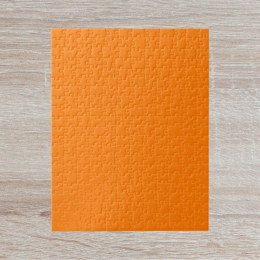 Veiligheid Oranje Stevige Kleur Legpuzzel