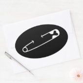 Veiligheid Pin Solidariteit Ovale Sticker (Envelop)