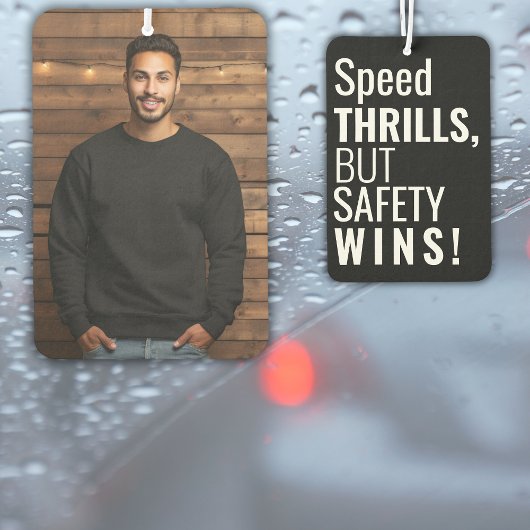 Veiligheid Slogan Custom Photo Modern Gift Luchtverfrisser