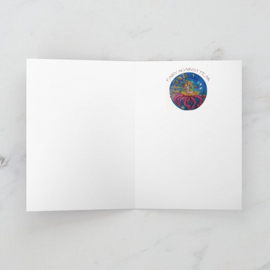 VEILIGHEID TEGEN VREEMDE SCHERM FEESTDAGEN KAART (Binnen)