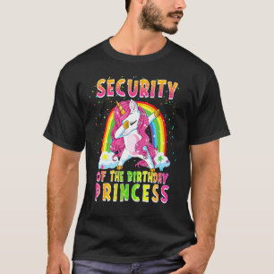 Veiligheid van de Birthday prinses Unicorn Matchin T-shirt