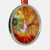 VEILIGHEID VAN DE STROMEN LEVEND Rood Ruby Metalen Ornament (Rechts)