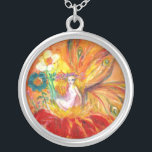 VEILIGHEID VAN DE STROMEN ZILVER VERGULDEN KETTING<br><div class="desc">Whimsical,  colorful and vibrant flower fee,  acrylverf,  ...  c) door Bulgan Lumini.</div>