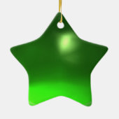 VEILIGHEID VAN DE ZONLOWERS VIBRANT GREEN EMERALD KERAMISCH ORNAMENT (Achterkant)