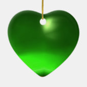 VEILIGHEID VAN DE ZONLOWERS VIBRANT GREEN EMERALD KERAMISCH ORNAMENT (Achterkant)