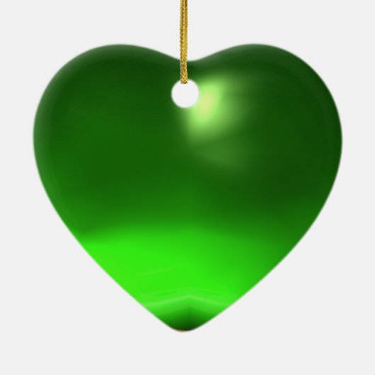 VEILIGHEID VAN DE ZONLOWERS VIBRANT GREEN EMERALD KERAMISCH ORNAMENT (Achterkant)