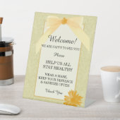 Veiligheid van geel en koolstof reclamebord met voetstuk (Insitu)