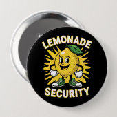 Veiligheid van limonadestandaard ronde button 4,0 cm (Voorkant /achterkant)
