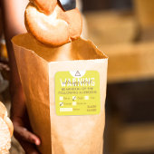 Veiligheid van voedselallergie vierkante sticker