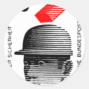 Veiligheid van werknemers in Duitsland Ronde Sticker