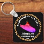 Veiligheid voor onderzeeërs sleutelhanger (Voorkant)