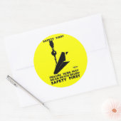 Veiligheid voorop - Veiligheid voorop - Veiligheid Ronde Sticker (Envelop)