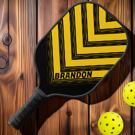 Veiligheids Bij Nostalgische Vintage Chevron Verva Pickleball Paddle