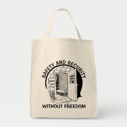 Veiligheids- en veiligheidszak tote bag (Voorkant)