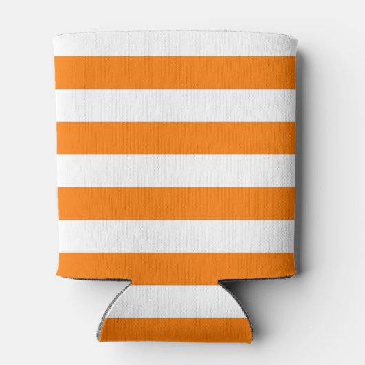 Veiligheids Sinaasappel en Witte Strepen Blikjeskoeler (Achterkant)