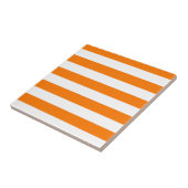 Veiligheids Sinaasappel en Witte Strepen Tegeltje (Zijkant)