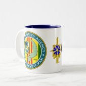 Veiligheidsagentschap voor het leger - Vietnam-vet Tweekleurige Koffiemok (Voorkant links)