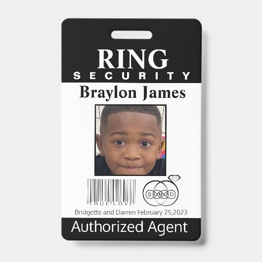 Veiligheidsbadge Ringdrager Badge (Voorzijde)