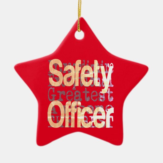 Veiligheidsbeambte Keramisch Ornament (Voorkant)