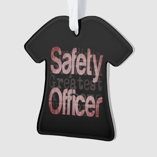 Veiligheidsbeambte Ornament (voorkant)