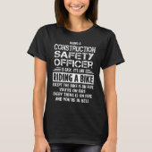 Veiligheidsbeambte voor de bouw t-shirt (Voorkant)