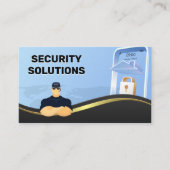 Veiligheidsbewaking | Tech voor telefoonvergrendel Visitekaartje (Voorkant)