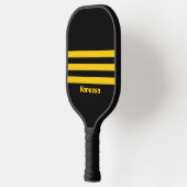 Veiligheidsbij Nostalgisch Over Strepen met Naam Pickleball Paddle (Links)