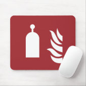 veiligheidsbord van het station met afstandsbedien muismat (Met muis)