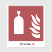 veiligheidsbord van het station met afstandsbedien sticker (Vel)