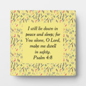 VEILIGHEIDSChristelijke slaapkamer met Gele STROOM Fotoplaat (Voorkant)