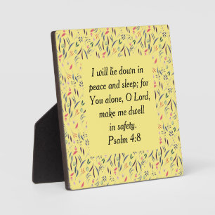 VEILIGHEIDSChristelijke slaapkamer met Gele STROOM Fotoplaat