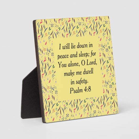 VEILIGHEIDSChristelijke slaapkamer met Gele STROOM Fotoplaat (Voorkant)