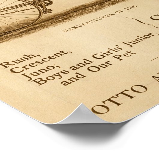  veiligheidscycli en kunstPoster Poster (Hoek)