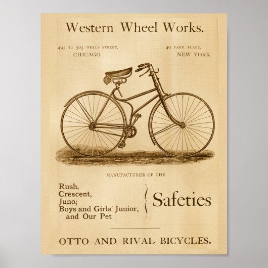  veiligheidscycli en kunstPoster Poster (Voorkant)