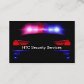 Veiligheidsdiensten Politieauto Visitekaartje (Voorkant)