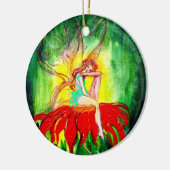 VEILIGHEIDSDREAMING OP EEN RODE STROOM, VIBRANT RU KERAMISCH ORNAMENT (Links)