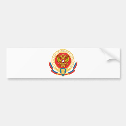 Veiligheidsembleem van het Russische president Bumpersticker (Voorkant)