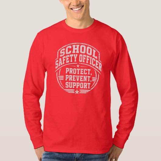 Veiligheidsfunctionaris op school t-shirt (Voorkant)