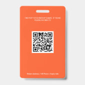 Veiligheidsfunctionaris Werknemer Foto ID-badge Si Badge (Achterkant)