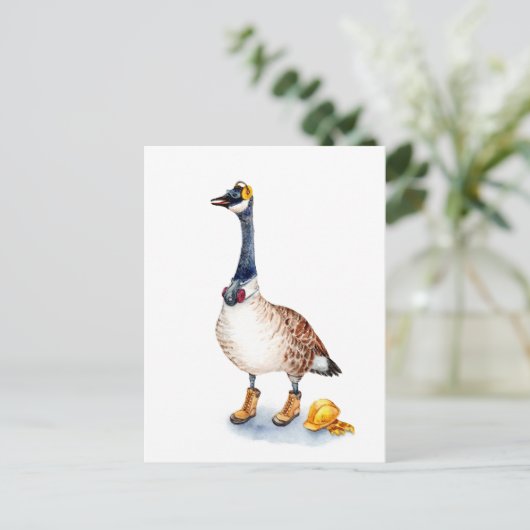 Veiligheidsgans Briefkaart (Staand voorkant)