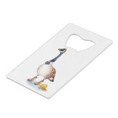 Veiligheidsgans Creditkaart Flessenopener (Achterkant Gekanteld)