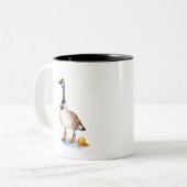 Veiligheidsgans Tweekleurige Koffiemok (Voorkant links)