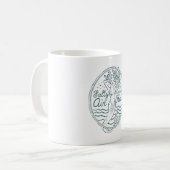 veiligheidsgearceerde lucht haar Mogs Koffiemok (Voorkant links)