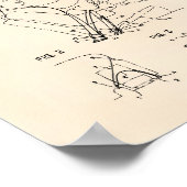 Veiligheidsgordel 1962 oude kunstpoot poster (Hoek)