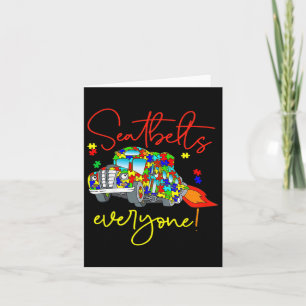 Veiligheidsgordels Iedereen Autisme Bewustwording Kaart