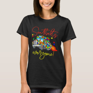 Veiligheidsgordels Iedereen Autisme Bewustwording T-shirt