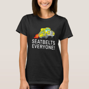 Veiligheidsgordels Iedereen Magic School Bus Drive T-shirt