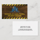 veiligheidshelm | Bouw | Onroerend goed Visitekaartje (Voorkant / Achterkant)