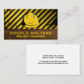 veiligheidshelm | Bouw Visitekaartje (Voorkant / Achterkant)